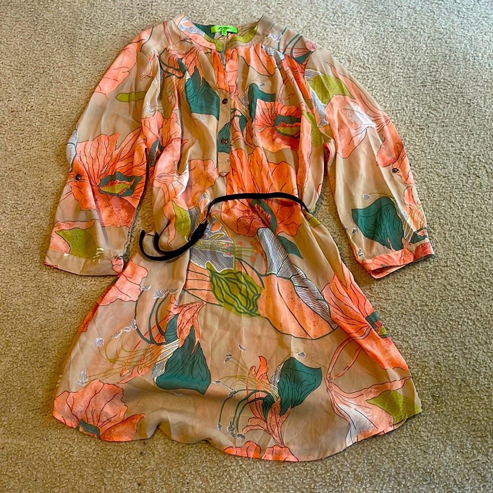 Flower dress plus size